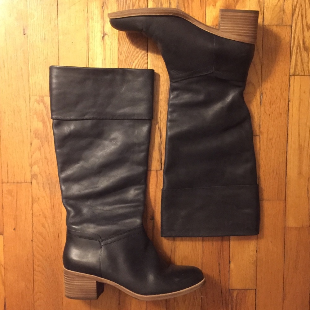 UGG Tall Leather Heel Boots